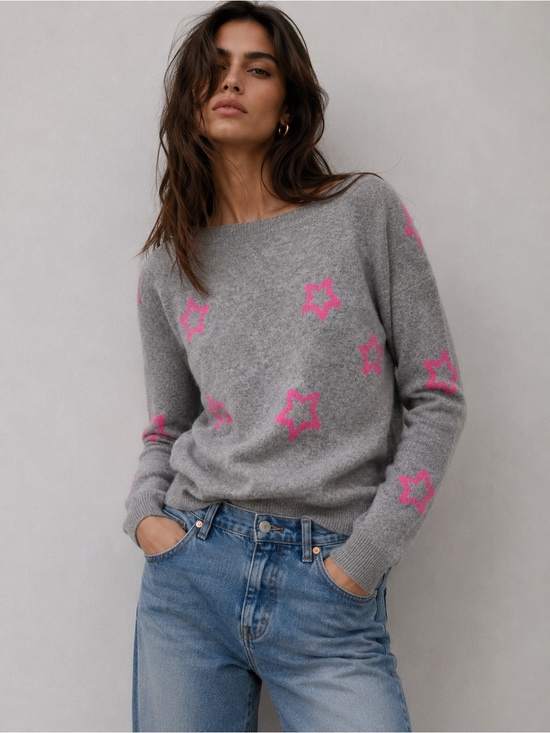 Repeat Sweaters - Repeat cashmere star sweater